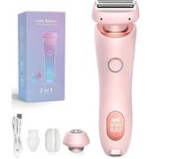 Dusk Glide Pro 3.0, Duskofficial The Glide Pro 3.0, Dusk Official Shaver, Painless Hair Removal,Removable Head (Pink)