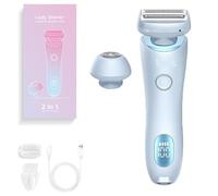 Dusk Glide Pro 3.0 Shaver 2 in 1, Duskofficial The Glide Pro 3.0 Waterproof Electric, Removable Head (Blue)