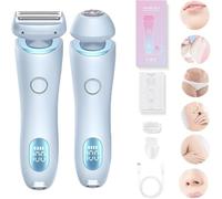 Dusk Glide Pro 3.0,The Glide Pro 3.0 Razor,Dusk Razor for Women, 2024 New 2 in 1 Electric Shaver Razors for Women,Painless Hair Removal,Removable Head (Blu)