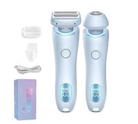 Dusk Razor for Women, Dusk Glide Pro 3.0 Shaver, Dusk Official Electric Razor, Glide Pro 3.0 Razor, Duskofficial Shaver, Waterproof 2 in 1 Electric Shaver Razors, Wet and Dry Use (Blue)