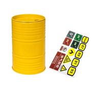 DuskHaven 1/8 1/10 RC Car Barrel, Tank Container, Oil Tank Tank Container, RC Accessory, Tank Container, for SCX10, Giallo