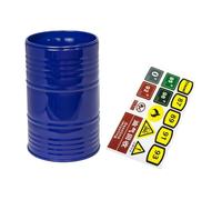 DuskHaven 1/8 1/10 RC Car Barrel, Tank Container, Oil Tank Tank Container, RC Accessory, Tank Container, for SCX10, Blu