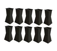 DuskHaven 10 Basi per Composizioni Floreali, Composizioni Floreali, Accessori per Decorazioni per Feste, Supporti per Bouquet Facili da Montare, Basi per, Nero, 11.7 Cm X 11 Cm X 23