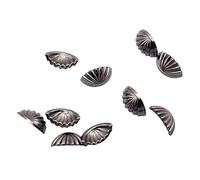 DuskHaven 10 Pezzi di Maniglie per Cassetti in Miniatura per Casa delle Bambole, 1:12, Fatte a Mano, Schwarz