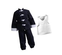 DuskHaven 3 Pezzi Cappotto E Pantaloni Gilet in 1/12 Costume per Bambola Fatto a Mano per Modello di Bambola da 6 Pollici Accessorio per Action Figure mas, Pantaloni Tagliati