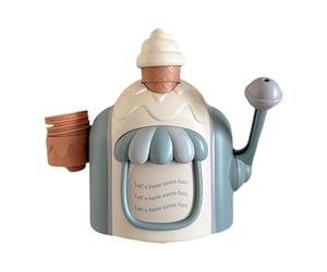 DuskHaven 5 Pezzi Macchina per Bolle Giocattolo per il Bagnetto Creatore di Schiuma a Gelato Set per Vasca con Maniglia Facile Adatto per Feste E Carnevale, Blu, Taglia unica bambino