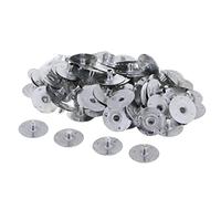 DuskHaven 500 Pezzi Sostenitori per Stoppini in Metallo per Candele Accessori per Realizzazione Candele Base Stoppino Strumenti di Creazione Design in Ferro Ada, 100 pezzi-20x3 mm