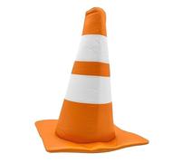 DuskHaven Accessorio per Costume a Forma di Cono Stradale per Halloween E Feste in Maschera Realizzato in Feltro Comodo E Durevole, Cupola Arancione