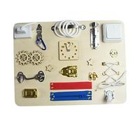 DuskHaven Busy Board, Lavagna per attività Educative per La Crescita Cognitiva, Giocattolo da Viaggio per Bambini Piccoli E Abilità Motorie Fini