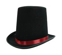 DuskHaven Cappello a Cilindro, Costume per Spettacoli Teatrali, Cappello da Maggiordomo Formale da per Le Vacanze, Height 20cm C 61cm