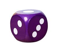 DuskHaven Dadi in Morbida Schiuma da 20 Cm per Sviluppare L'intelligenza Giocando a Dadi per Bambini, Carnevale, Materiale Scolastico, Viola