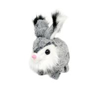 DuskHaven Elettronico Interattivo Che, Cammina, Muove Le Orecchie E Il Naso, Giocattolo Educativo, Peluche, Grigio Scuro