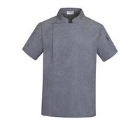 DuskHaven Giacca Da Tasca, Indumento Traspirante, Giacca Da Chef per Bar E Industria Alimentare, GRIGIO, io