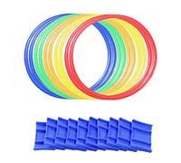 DuskHaven Giochi di Lancio Dell'anello, Giocattoli per Saltare E Campana, Allenamento Sensoriale All'aperto, per Bambini dai 3 Anni in su, 28 cm