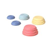 DuskHaven Giochi Sensoriali E Trampolini Che Promuovono La Coordinazione, Giochi di Equilibrio, Pietre di Fiume, Percorsi a Ostacoli per Bambini, Insieme di Colori Chiari