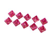 DuskHaven Gioco a Una Faccia 16mm per Giochi da Tavolo/Insegnamento della Matematica, Rose + Bianco, Come descritto