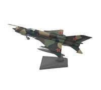 DuskHaven Modello di Aereo E Elicottero MIG-21 in 1:100, Decorazione per La Casa, 21x10 Cm