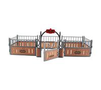 DuskHaven Modello Realistico, Accessori per Recinzione per Cavalli per Layout di Tavolo da Sabbia, Marrone