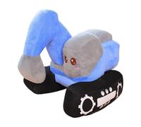 DuskHaven Peluche a Forma di Escavatore, Realizzato in Morbido Peluche Corto E Cotone PP con Un Simpatico Design di Veicolo da Costruzione, Adatto Come Regalo O, Blu