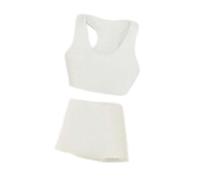 DuskHaven Set Composto da Canotta Sportiva E in 1/12 per Action Figure, Elegante, Fai da Te, Accessori per Costumi, Mini Abiti, Vestiti per Bambole, Bianco
