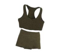DuskHaven Set Composto da Canotta Sportiva E in 1/12 per Action Figure, Elegante, Fai da Te, Accessori per Costumi, Mini Abiti, Vestiti per Bambole, Verde