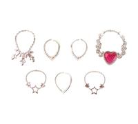 DuskHaven Set di Gioielli in 1/6, Set di Collane, Accessori, Kit di Collane in Miniatura per Club, Regali di Compleanno, Camera da Letto, Studio, Rosa