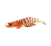 DuskHaven Statuette di Creature a Forma di Gambero, Giocattoli a Forma di Gambero, Modello di Gambero per Scopi Didattici, Arancia 38g