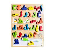 DuskHaven Tavola Puzzle in Legno, Gioco di Equilibrio Occhio-Mano per Imparare a Usare L'alfabeto Arabo, Puzzle Dell'alfabeto Arabo per Bambini Pi, C