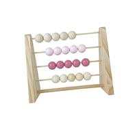 DuskHaven Telaio in Legno per Contare con Le Perline, Legno, Set Aritmetico per Bambini, Bambine E Bambini in età Prescolare, Rosa