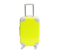 DuskHaven Valigia per Bambole da 18 Pollici, Mini Valigia da Viaggio, Mini Trolley, Bagaglio a Rotelle in Miniatura, Decorazione per Natale, Verde