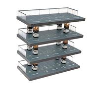 DuskHaven Vetrina Espositiva per Modellini di Auto Pressofusi in 1/64 a 4 Livelli, Espositore per Collezionisti