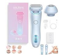 Duskofficial Razor, Dusk Official Shaver, Dusk Official Electric Razor, The Glide Pro 3.0 Razor, 2 in 1 Duskofficial The Glide Pro 3.0 Premium Waterproof Electric Shaver Razors for Women (Blue)