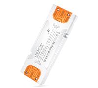 DUSKTEC Alimentatore 2,5A DC 24V per Striscia LED - Trasformatore 60W AC 220V a DC 24 Volt, Slim Driver a Bassa Tensione, IP44 Power Supply Tensione Costante per Luci Lampada Fari