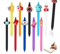 DUSPAK Penne Divertenti per Infermieri - 10 Penna Sfera a Tema Medico - Set Penna Medicina con Design Siringa per Personale Sanitario