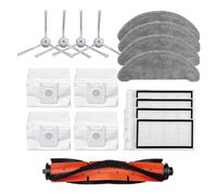 Dust Bags Filter Compatible With Xiaomi Roidmi Eve Plus Mop Cloth Main Side Brush Robot Vacuum Cleaner Accessories Spare Parts Compatible With Home (Color : As show)