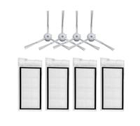 Dust Bags Filter Compatible With Xiaomi Roidmi Eve Plus Mop Cloth Main Side Brush Robot Vacuum Cleaner Accessories Spare Parts Compatible With Home (Color : As show-04)