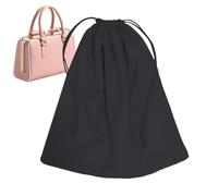 Dust Bags for Purses, Large Protector with Drawstring, Spacious Fully Enclosed Travel Shoe Covers for Handbags, Shoes, Boots, 1590.55 inches, Black Khaki and White