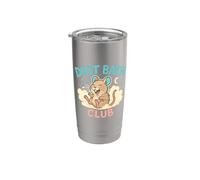 Dust Bath Club Divertente Degu Scena Bicchiere termico in acciaio inox doppia parete