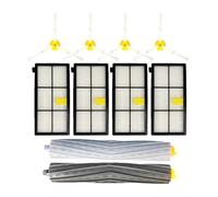 Dust Box Hepa Filter Main Side Brushes ，Compatible for iRobot Roomba ，800 805 806 850 860 864 865 866 870 871 875 880 885 960 964 966 970 975(A)