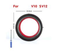 Dust collector parts, Compatibile con aspirapolvere Dyson V10 SV12 V11 SV14 SV15 - Anello di tenuta fisso superiore del contenitore della polvere, pezzo di ricambio,Dust Bin Base Lid(V10 SV12)