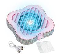 Dust Collector - Quiet Cleaning Tool, Nail Duster Collector with 10 Replaceable Filters, Salon Desk Table Accessory for Manicure, Suitable for Beginners Professionals, Home and Salon Use