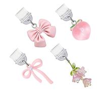 Dust Plug Charm Type C - Cute Dustproof Decorative Pendants, 4-Piece Charging Ports Dust Plug Covers | For Women Men Reader Tablets Laptop Travel Home Office School Outdoor