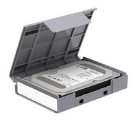 Dust-Proof Storage Case, Protective Suitcase Hard Drives, Portable Organizer with Stand, Durable Storage Solution for External and Internal Drives, Travel-Friendly