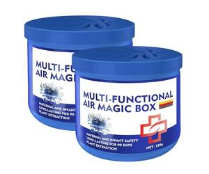 Dust Removal Box - 2 Pack Natural Air Purifier Freshener, Plant-Based Air Purification Box Silent No Power Odor Control | Suitable for Office Kitchen Living Room Bedroom Closet Pet Areas, Home