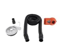 Dust Shroud Kit per smerigliatura a secco, copertura universale trasparente in policarbonato 4-5in - Migliora la visibilità e la durata, tubo flessibile resistente al calore,