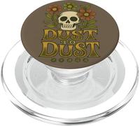 Dust to Dust Retro Skull con fiori Memento Mori PopSockets PopGrip per MagSafe