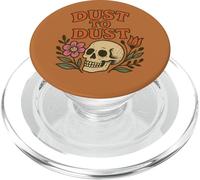 Dust to Dust Retro Skull con fiori Memento Mori PopSockets PopGrip per MagSafe