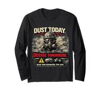 Dust Today, Disease Tomorrow | Consapevolezza della Sicurezza respiratoria Maglia a Manica