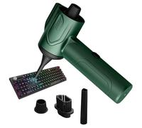 Duster d'aria elettrico: utilizza in un grande soffiatore, aspirapolvere wireless | Pulitore a getto compresso 3 in 1 per tastiere portatili Vents Console Lens Hard Drive Kit di pulizia del desktop