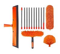 Duster | Pennello di ragnatela | Cleaner MOP a parete da 6 metri-strumento di pulizia del soffitto multifunzionale con testa in fibra, chenille, pennello web ragno, canna da 10 sezioni, ideale